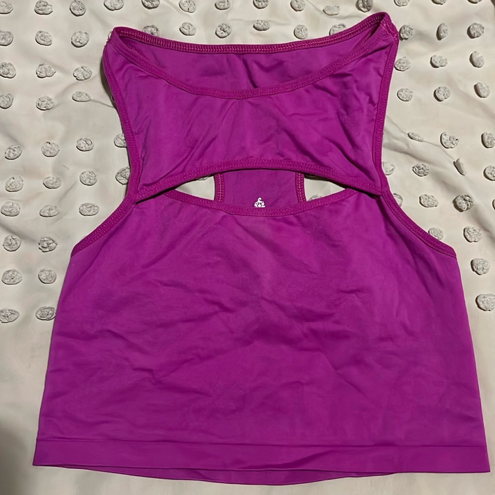 Free People Movement purple slit tank